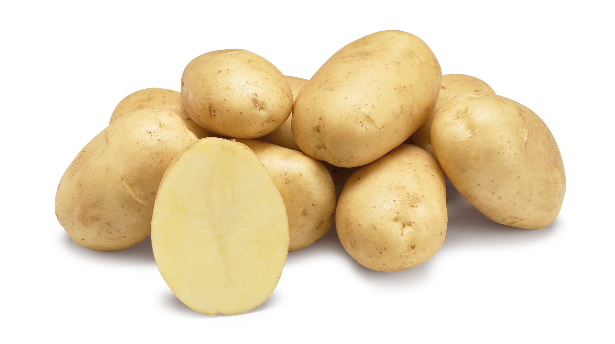 Adato nestje met een doorgesneden aardappel potato